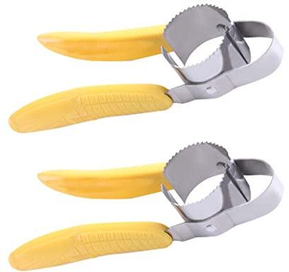Cabilock 2piezas Pelador De Maíz Removedor De Frutas Herramienta Para Pelar Verduras Trilladora Separadores De Mazorcas