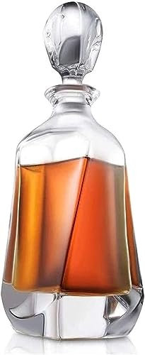 DEFBOW karaff whiskykaraff vinkaraff whiskyglas karaff, 700 ml kristallkaraff whiskyglas