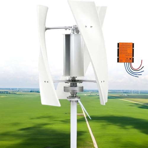 Aerogenerador de eje vertical de 2000W,generador de imán permanente con controlador inteligente,molino de viento de diseño helicoidal de bajo ruido para viviendas,barcos y alumbrado público.,24V
