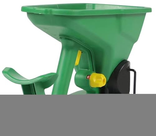 Hand Crank Seeder, Broadcaster Spreader Handheld, 15.35x9.84in Portable Power Spreader, Compact 5-Gear Adjustable Design, Lawns Seed Spreaders for Garden, Lawn, Small Farm Use