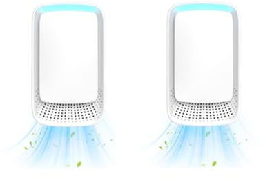 Correa Purificador de Aire Enchufable Silencioso de 2 Piezas para el Hogar con Tecnología de Ionizador Negativo para Dormitorio, Mascotas, Cocina, Oficina, Enchufe de la UE.