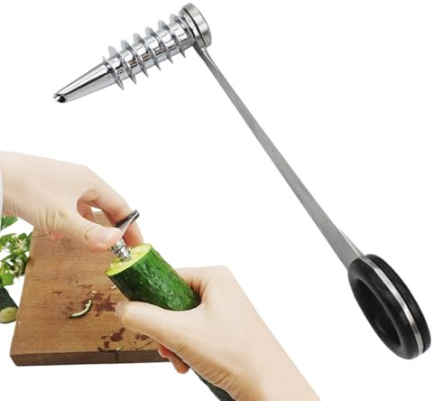 Zucchini Spiral Cutter - Handy Vegetables Spiral Cutter | Stainless Steel Pasta Cutter For Carrots Cucumber Potatoes, Dishwasher -Safe Cutting Tool For Cutting Vegetables Sooner Healthy