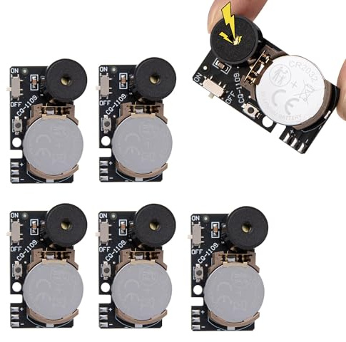 Cricket Noise Maker Scherzi (3 pezzi) Mini creatore di rumore nascosto, divertente scherzo nascosto per casa, ufficio, feste, nero (nero, 5 pezzi)
