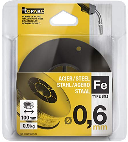 GYS - Bobine de Fil Acier Ø0.6 G3Si1/ER70S-6-0.9Kg - 100mm - Consommable soudure Mig/Mag