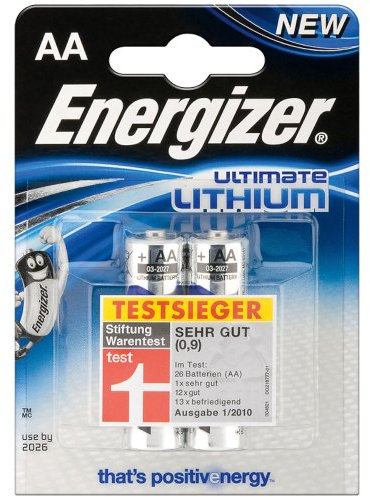Lithium Batterie Energizer L91 2er Blister, 1,5V, Lithium