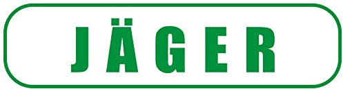 INDIGOS UG - Magnetschild Auto Jäger 30 x 8 cm - Magnetfolie LKW Truck Transporter Baustellenfahrzeug Firmenwagen - flexibel abnehmbar, wetterfest & wiederverwendbar