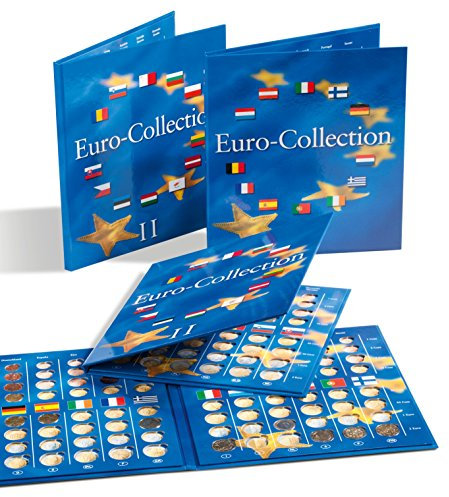 Leuchtturm 354614 Album di Monete Presso Euro-Collection - Bundle Volume 1 e 2 Collezione di Monete Euro