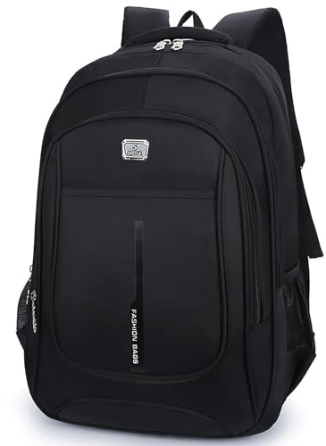 Mixroom - Sac à dos Porte PC pour homme et femme pour le travail, le voyage, l'école, unisexe, sportif, grand, noir Z5