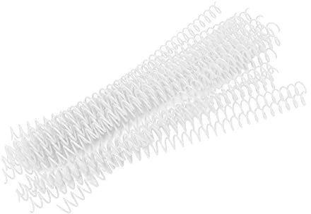 20 Stück 30 Loch, Bindering Federspirale 11 Mm Spiralbindung Loses Blatt Kunststoffrücken, Klar Ringe für A4-Papier 13 Mm Transparent (11mm*30 Loch weiß 20 Streifen)