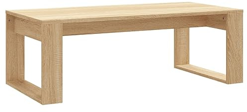 vidaXL Salontafel 102x50x35 cm bewerkt hout sonoma eikenkleurig