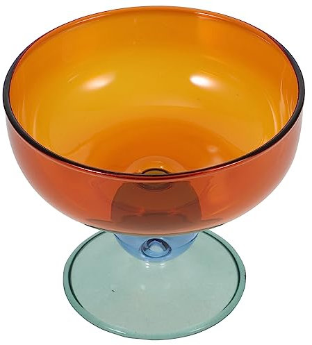 ABOOFAN Verre Dessert Bol Créatif Pour Glace Pudding Salade Coupelle De Cuisine Élégante à Base Haute Pour Bar Et Fête