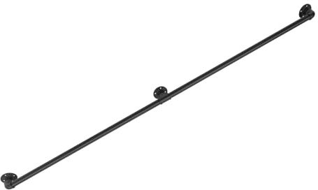 2 x Treppengeländer, 2 m, rutschfest, Handlauf, Industrie, Treppe, Handlauf, Wand, Handschiene, Montage Sicherheitsgeländer