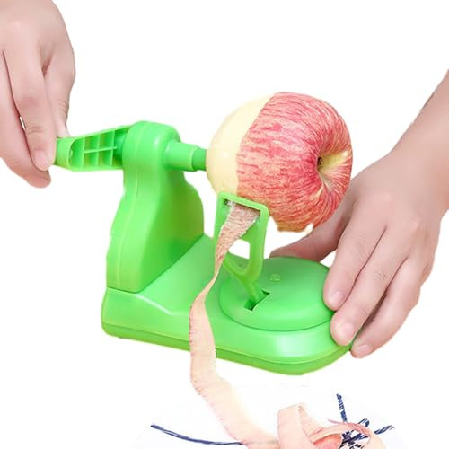 Pelador de manzana de manivela - Herramienta de pelado de frutas y verduras, pelador manual de cocina | Máquina peladora de manzana de acero inoxidable, pelador multifuncional de manivela para p