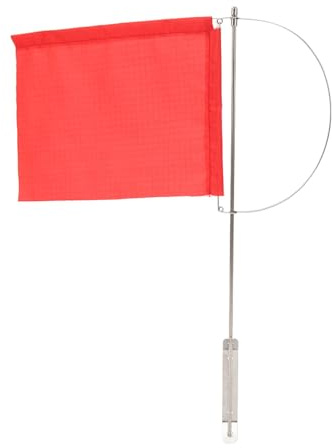 Indicateur de Vent Drapeau Mât Marin Rouge Bateau Voilier Yacht Acier Inoxydable (200 * 160mm(7971SM))