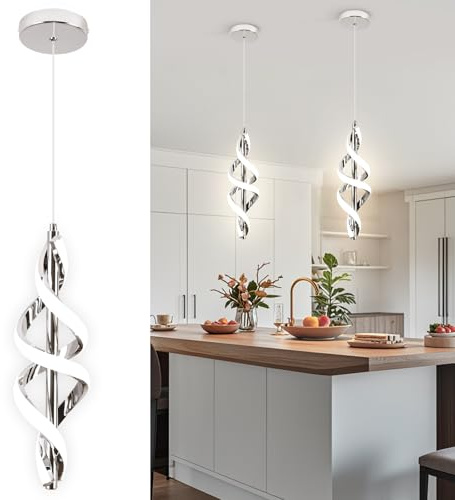 Vloitgol Pendant Light,4000K Modern LED Pendant Lights Kitchen Island,Adjustable Pendant Lighting Over Island Hanging Pendant Light Fixtures for Kitchen Dining Room Hallway Foyer