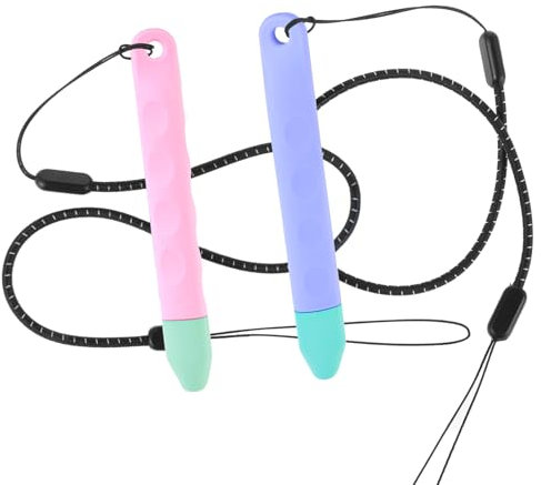 Oruola Lot De 2 Adapté Aux Enfants Stylo Tablette Tactile,Rose Et Violet, Stylet Capacitif Universel Compatible avec Tablette,TéLéPhone,Tablettes Et Smartphones