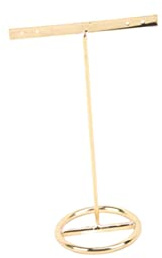Beaupretty 2pezzi Supporto Per Orecchini Forma Di t in Metallo Espositore Per Gioielli e Orecchini Asta Piatta Con Fori Organizzatore Per Anelli