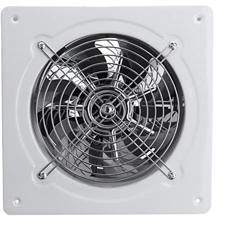 KLYDBMYT Extractor de Aire de 4 Pulgadas y 20 W de Alta Velocidad para Inodoro, Cocina, baño, Pared, Ventana, Vidrio, pequeño, Color Blanco (tamaño: 135 x 135 mm)