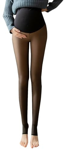 Umstandsstrumpfhose, warme, blickdichte Strumpfhose, Schwangerschafts-Leggings, Thermo-Leggings für Schwangere, glitzernd, Übergröße