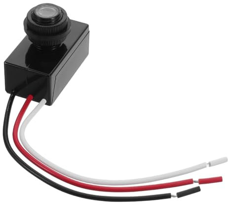 Sewroro Interruttore Fotoelettrico per Luci Esterni Controllo Crepuscolare per Lampioni e Fotocellula Ad Alta Sensibilità Compatibile con Dc Resistente Agenti Atmosferici