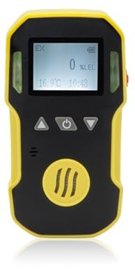 Rilevatore di gas, Rilevatore di gas portatile H2/O3/CO/PH3/CO2/H2S/NH3/O2/NO2/NO/EX/CH4 Rilevatore di allarme gas combustibile Carica USB 0-100% LEL per casa e camper(CH4-0-100LEL-1)