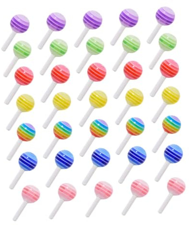 Alipis Adornos de Uñas Piruleta Resina 50 Piezas Mixtas 3d Tridimensional DIY Decoraciones Manicura Creativas para Uso Personal y Profesional Color Aleatorio