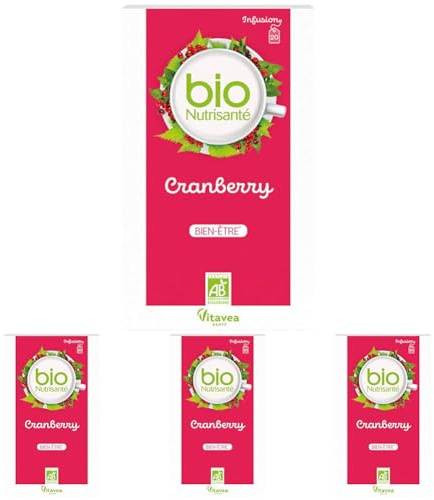 Nutrisanté infusion bio cranberry 20 sachets (Lot de 4)