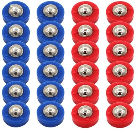 Small Shuffling Discs: 24 Mini Replacement Balls of Yew Balls, Teejo, Curling Accessories | Fun Roller Set for Board Sliding Desktop Beads