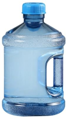 MotiveTech Recipiente de Agua, Garrafa de Agua para Dispensador Recipiente de Agua Tipo Alimenticio de PC Engrosado Bidón Transparente con Tapa Anti-Fugas para Camping, Aire Libre y Hogar, 3L