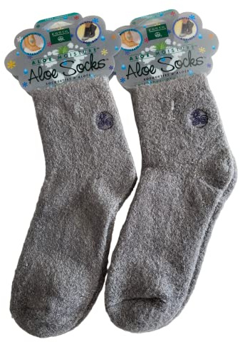 Earth Therapeutics Socks Aloe Infused Grey Pair2