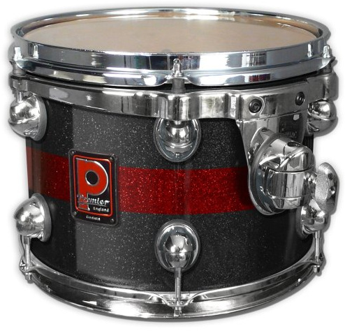 Premier Drums Genista Series 42832BRXR 1-Piece Maple 12x7 Inches Short Stack Tom, Drum Set (Blaze Sparkle)