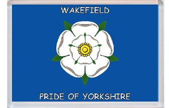 Wakefield - Pride of Yorkshire County Flag - Jumbo Fridge Magnet