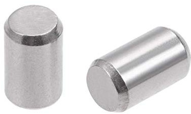 20 tasselli da 6 mm x 10 mm in acciaio inox 304 per scaffali di fissaggio con elementi argentati.