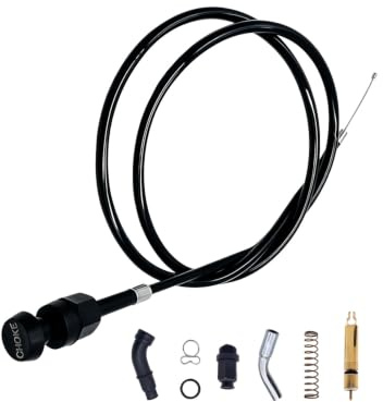 Carburetor Choke Cable and Starter Valve Plunger Kit Compatible With Honda TRX350 Rancher 350 Fourtrax 300 350 Foreman 400 Choke Cable 17950-HN5-671