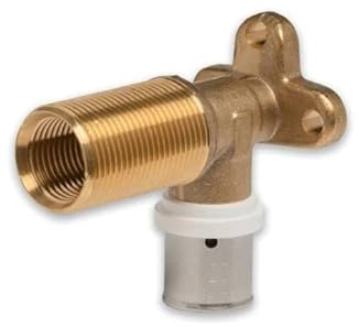 Pressfitting Aluverbund Selfio-Press Wanddurchführung Innengewinde 20 x 2 mm - 1/2 TH + U Kontur
