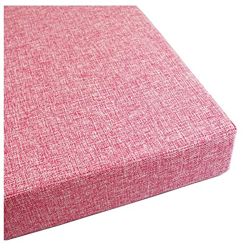 Bankauflage Sitzkissen Stuhlauflage Sitzpolster für Bank,Gartenschaukeln,Sitz,Garderobensitzbank Schuhbank mit Reißverschluss 10cm Gepolstert Bank Kissen 20 Farben 20 Größen-Light pink 100x35x10cm(39x