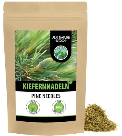 Alpi Nature Pine Needle Tea 200g 7.1 oz, Dried and Cut Pine Needles for Tea Preparation