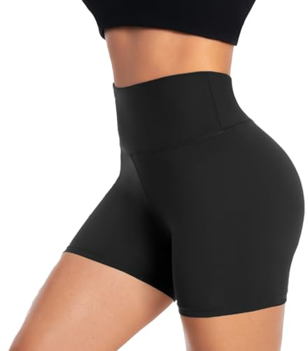 ACTINPUT Pantaloncini Sportivi Donna Yoga Boxer Pantaloni Corti Donna Vita Alta Fitness Ciclismo Allenamento Jogging Shorts Antisfregamento Leggings Corti Hotpants