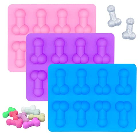 Große Eiswürfelform, 3 Stück Ice Cube Tray Silicone, Eiswürfelform Silikon Groß, Eiswürfel Silikonform, Kreative Eiswürfelform Geeignet für Eiswürfel Schokolade Süßigkeiten Gelee