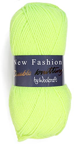 Woolcraft New Fashoin DK Knitting Yarn/Wool - 100g Double Knit Ball -78 Shades (Luminous - 448)