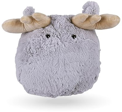Fusswärmer ohne Strom (Elch) Einheitsgröße - Plüsch Fußwärmer - warme Füße, flauschig kuscheliger Fußsack - Wärmekissen