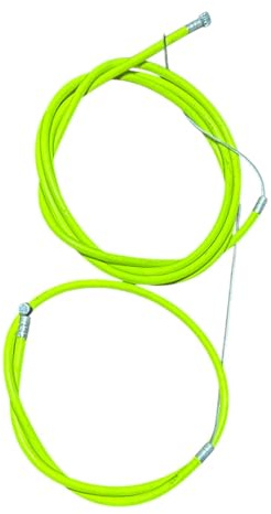 Câble de frein de vélo vert intérieur et extérieur avant et arrière galvanisé sans friction – Couleur verte