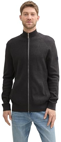 Tom Tailor Herren 1042455 Strickjacke aus Baumwolle