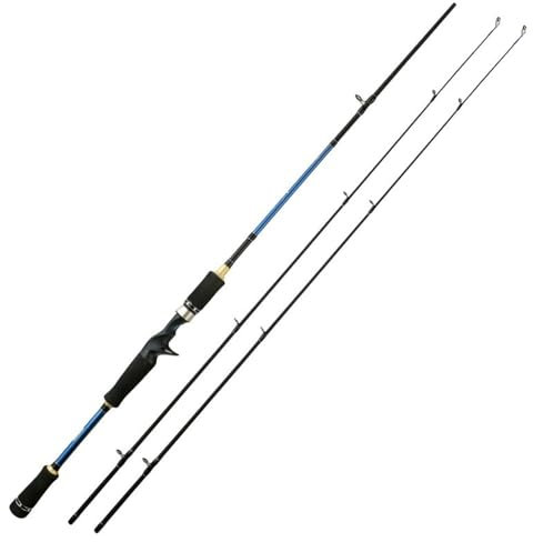 Stipprute 1,8 m 2,1 m 2,4 m drehende Angelrute 2 Spitzen Ml/m Power 3 Sekunden Carbon Stab drehen Gussstangenfischerei Tackle Angel Rute (Größe : Casting Rod B_1.8m)