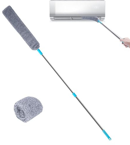 Brosse À Poussière Rétractable, Brosse De Nettoyage De La Poussière En Microfibre, Brosse À Plumeau Plate Rétractable Lavable Pour La Maison, La Chambre À Coucher, La Cuisine, La Salle De Bain