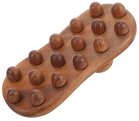 Holzmassagebürste Massagebürste Holz für Nacken und Beine | Büro und Zuhause, Leichte Anwendung, Tiefe Massage und Entspannung