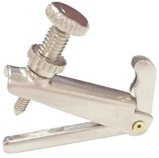 Geigenzubehör 1pc 4/4 3/4 1/2 1/4 Violine Feinstimmung Violine Feinstimmer String Feinstimmung Teller Musical Instrument Zubehör(Silver,1/2)