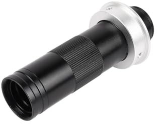 Mikroskop-Zubehör, 150-faches Industrie-Videomikroskop-Kamera-C-Mount-Objektiv, 150-fache Vergrößerung, verstellbar für HDMI-VGA-Kamera, maximaler Arbeitsabstand 1000 mm, Haltbarkeit und zuverlässige