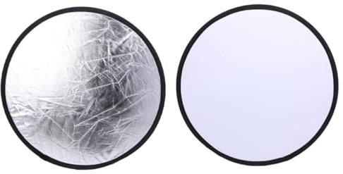 UKCOCO 2piezas Reflector Fotográfico Redondo Accesorio De Almacenamiento para Fotografía Macro Luz y Portátil
