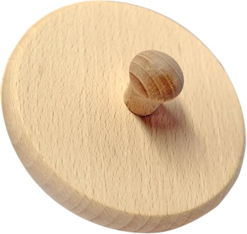 Kaltner Präsente Geschenkidee - Insektenschutz für Gläser und Getränke aus echtem Holz mit Griff Zapfen/Bier Wein Bierdeckel Biergläser Weingläser Biergarten Tassen Biergarten Brotzeit Masskrug